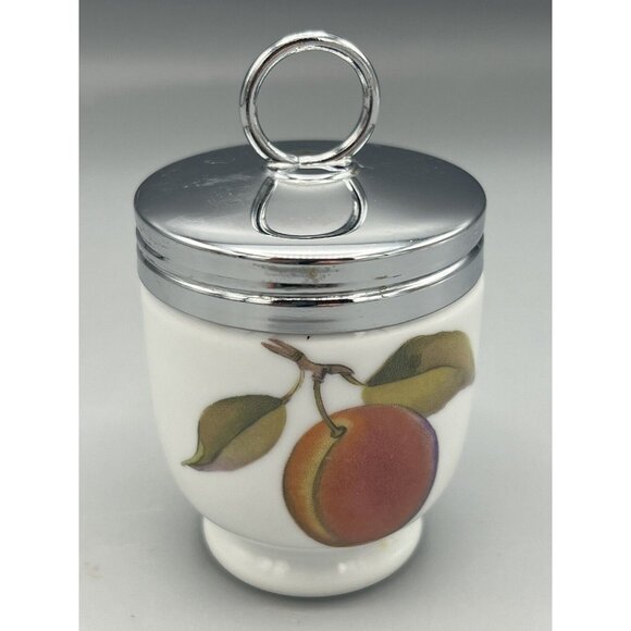Royal Worcester Egg Coddler Evesham Pattern Fine Porcelain Made in England READ* - Picture 3 of 14
